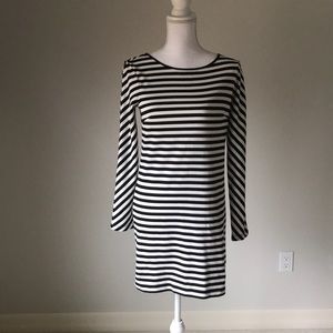 Black and White Striped Dress